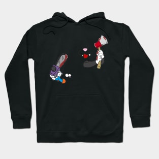 Cat and mouse fight Hoodie